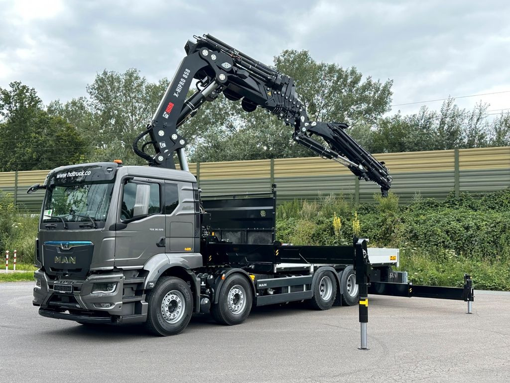 MAN TGS 35.520 8x4 BL HIAB X-HiPro858E-8 & Jib150x-6 - Xe cẩu tự hành, Xe tải thùng lửng/ Phẳng: hình 1 MAN TGS 35.520 8x4 BL HIAB X-HiPro858E-8 & Jib150x-6 - Xe cẩu tự hành, Xe tải thùng lửng/ Phẳng: hình 1