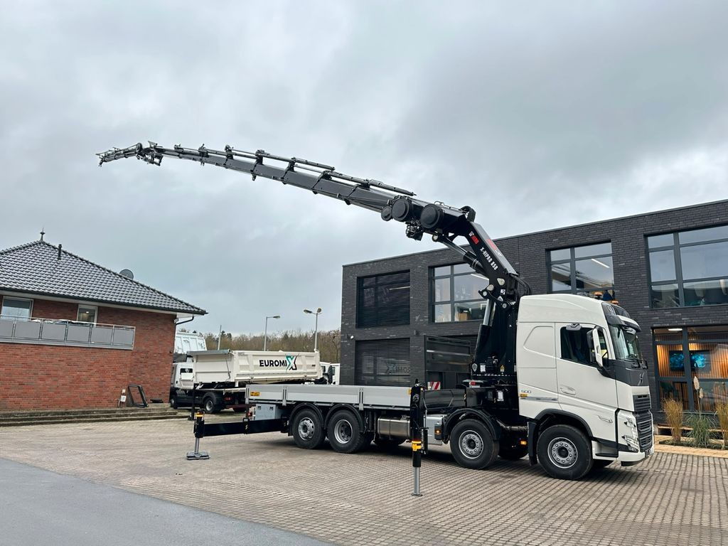 Xe cẩu tự hành, Xe tải thùng lửng/ Phẳng mới Volvo FH500 8X4 Kran HIAB X-HiPro858E-8 & Jib150x-6: hình 7