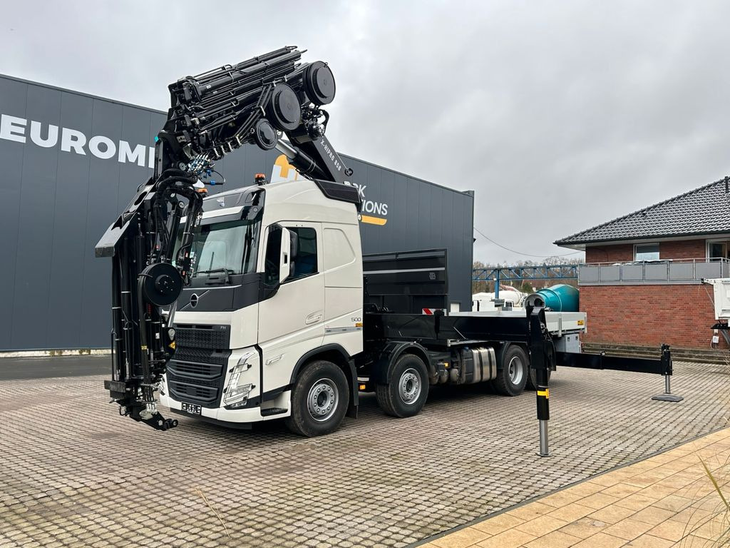 Volvo FH500 8X4 Kran HIAB X-HiPro858E-8 & Jib150x-6 - Xe tải thùng lửng/ Phẳng, Xe cẩu tự hành: hình 3 Volvo FH500 8X4 Kran HIAB X-HiPro858E-8 & Jib150x-6 - Xe tải thùng lửng/ Phẳng, Xe cẩu tự hành: hình 3