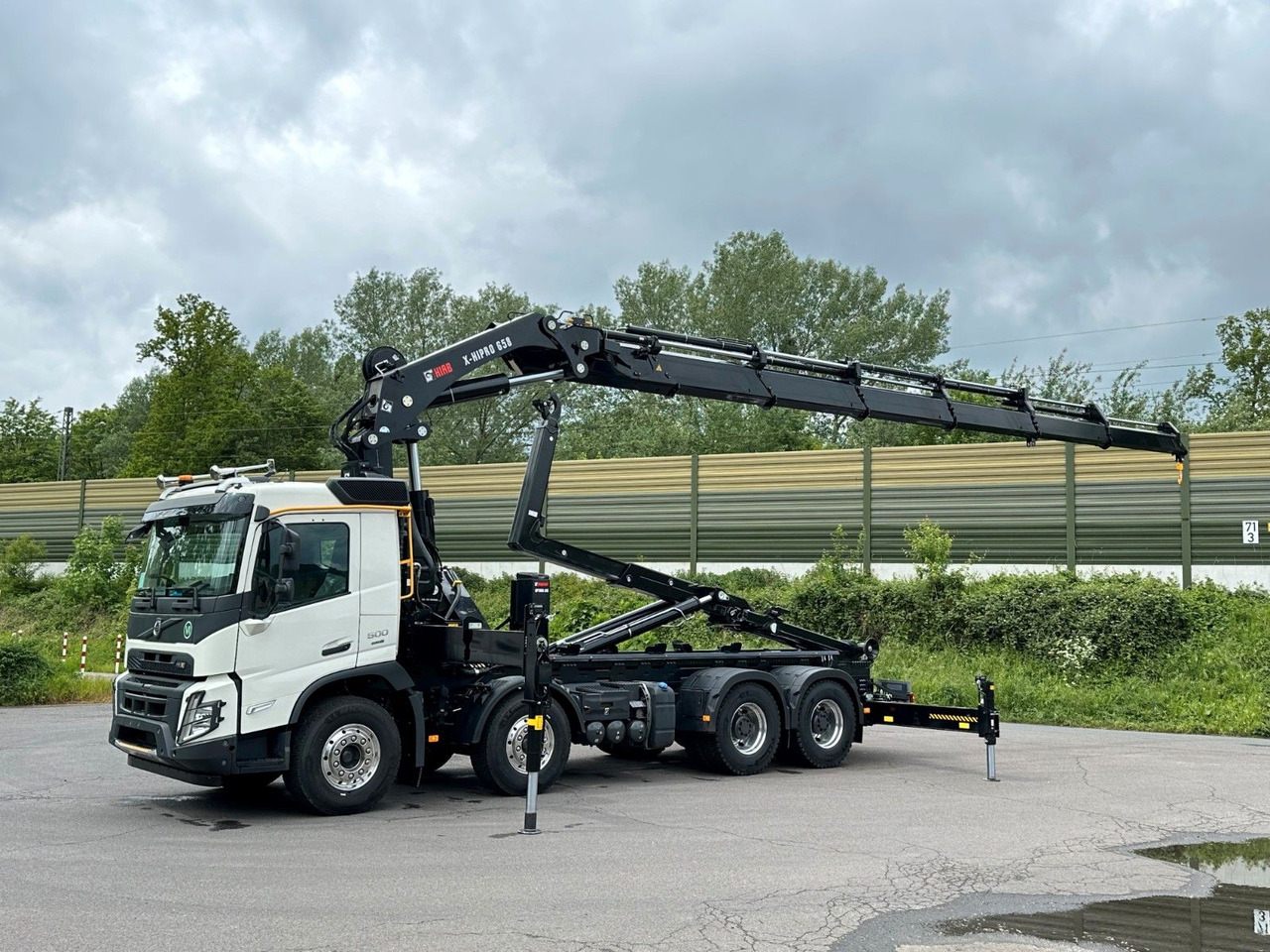 Volvo FMX 500 8x4 Abrollkipper + Kran Hiab 658-6 - Xe tải nâng móc, Xe cẩu tự hành: hình 1 Volvo FMX 500 8x4 Abrollkipper + Kran Hiab 658-6 - Xe tải nâng móc, Xe cẩu tự hành: hình 1