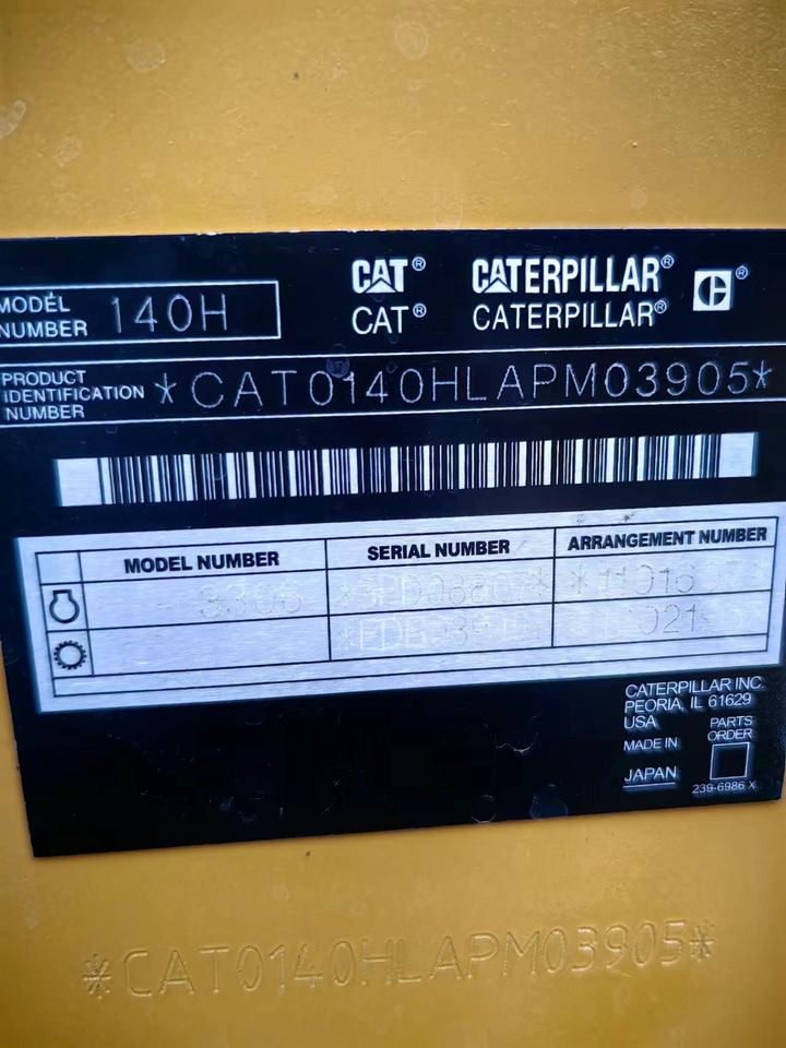 CAT 140H Grader Used Second Hand Good Condition for Sale From Janpan - Máy san: hình 4 CAT 140H Grader Used Second Hand Good Condition for Sale From Janpan - Máy san: hình 4