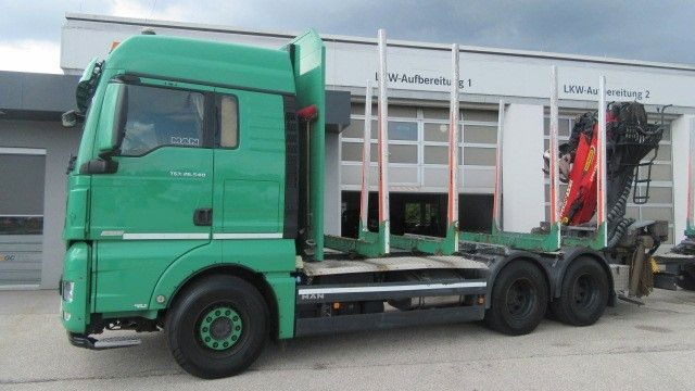 MAN TGX 26.540L inkl. 3 Achs-Anhänger - Xe chở gỗ, Xe cẩu tự hành: hình 1 MAN TGX 26.540L inkl. 3 Achs-Anhänger - Xe chở gỗ, Xe cẩu tự hành: hình 1
