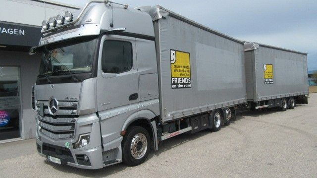 Mercedes-Benz Actros 5 2545LL inkl. Anhänger Voll. 115qm, - Xe tải thùng mui bạt: hình 1 Mercedes-Benz Actros 5 2545LL inkl. Anhänger Voll. 115qm, - Xe tải thùng mui bạt: hình 1