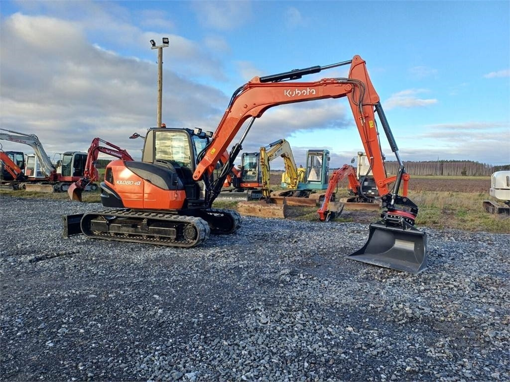 Kubota KX080-4a Pyörittäjällä - Máy xúc mini: hình 4 Kubota KX080-4a Pyörittäjällä - Máy xúc mini: hình 4