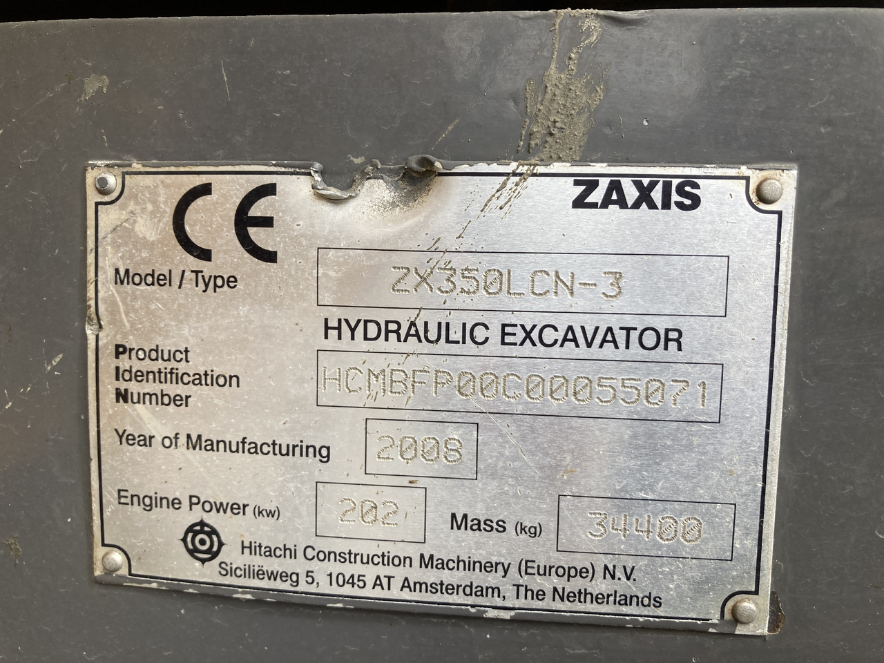 PELLE HITACHI ZX350 NCL-3 - Máy xúc bánh xích: hình 1 PELLE HITACHI ZX350 NCL-3 - Máy xúc bánh xích: hình 1