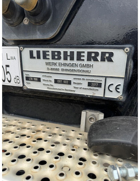 Liebherr LTR 1100 - Cần cẩu bánh xích: hình 3 Liebherr LTR 1100 - Cần cẩu bánh xích: hình 3