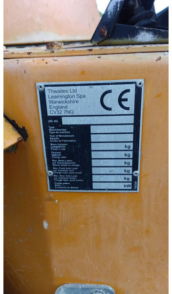 Thwaites - Xe ben đổ mini: hình 4 Thwaites - Xe ben đổ mini: hình 4