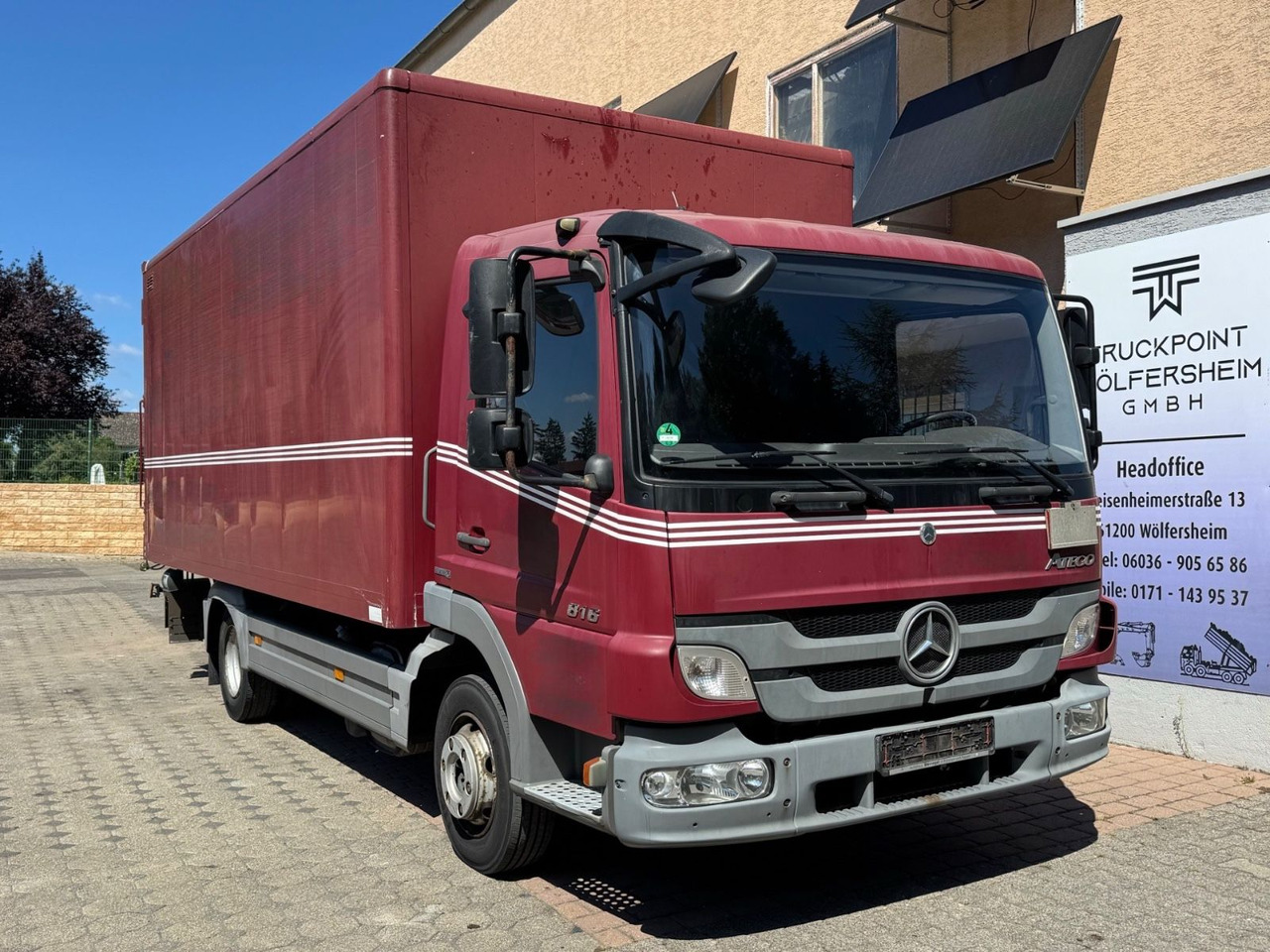 Mercedes-Benz Atego 816/Klima/LBW/EUR5/aus1.Hand - Xe tải nhỏ thùng kín: hình 1 Mercedes-Benz Atego 816/Klima/LBW/EUR5/aus1.Hand - Xe tải nhỏ thùng kín: hình 1