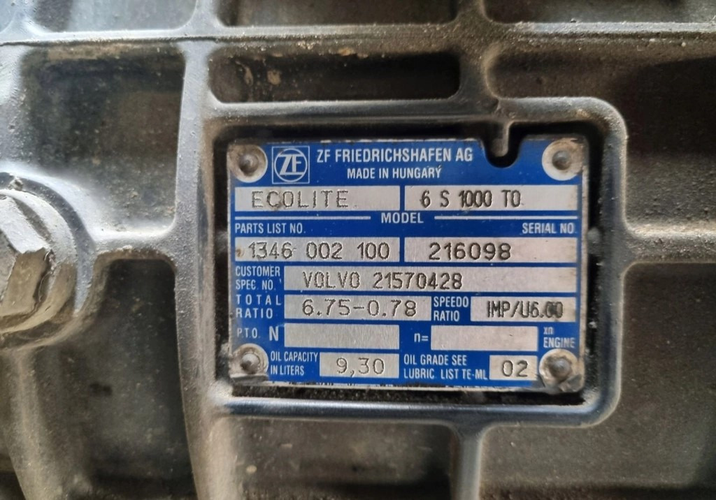 ZF MANUALNA RENAULT MIDLUM DXI GAMA D VOLVO FL 6S1000 TO - Hộp số: hình 2 ZF MANUALNA RENAULT MIDLUM DXI GAMA D VOLVO FL 6S1000 TO - Hộp số: hình 2