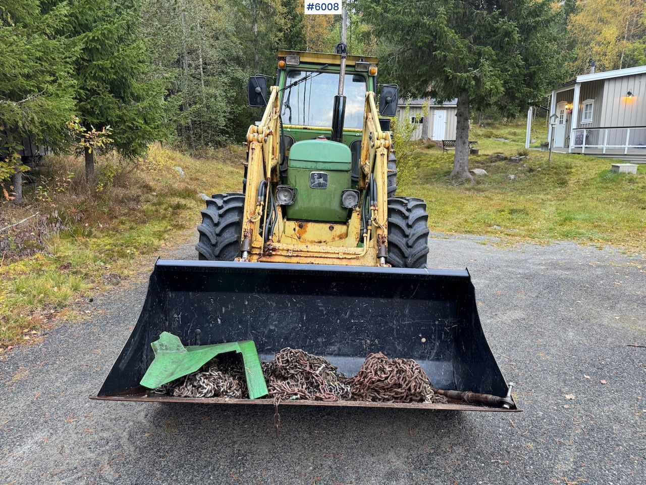 1977 John Deere 2030 w/ front loader, bucket and chains. - Máy cày: hình 3 1977 John Deere 2030 w/ front loader, bucket and chains. - Máy cày: hình 3
