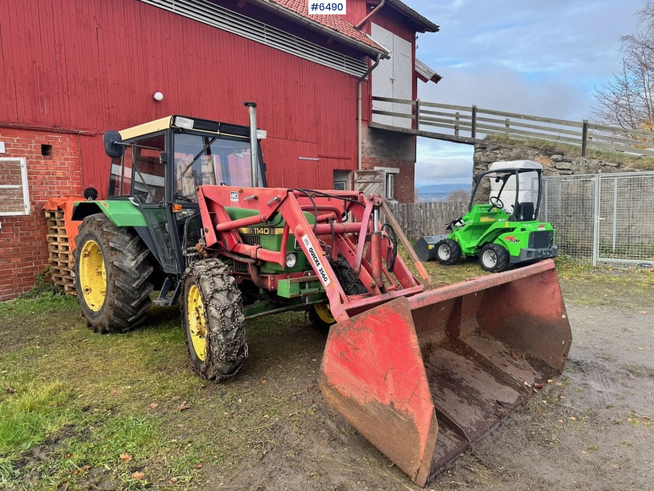 1980 John Deere 1140 w/ Front loader and bucket. - Máy cày: hình 1 1980 John Deere 1140 w/ Front loader and bucket. - Máy cày: hình 1