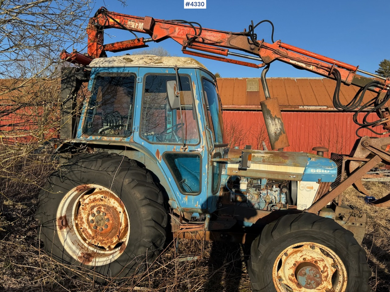 1981 Ford 6610 m/ FMV tømmerkran og tvillinghjul - Máy cày: hình 1 1981 Ford 6610 m/ FMV tømmerkran og tvillinghjul - Máy cày: hình 1