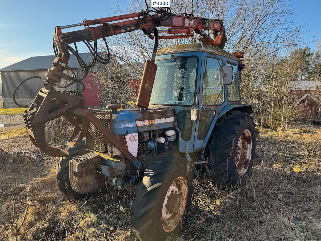 1981 Ford 6610 m/ FMV tømmerkran og tvillinghjul - Máy cày: hình 2 1981 Ford 6610 m/ FMV tømmerkran og tvillinghjul - Máy cày: hình 2