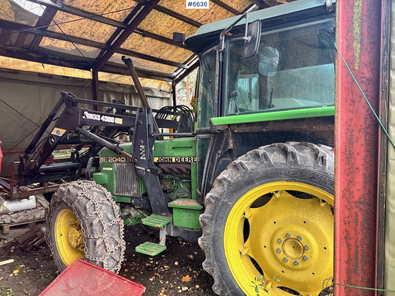 1985 John Deere 2040 4x4 m/ Frontlaster. - Máy cày: hình 5 1985 John Deere 2040 4x4 m/ Frontlaster. - Máy cày: hình 5
