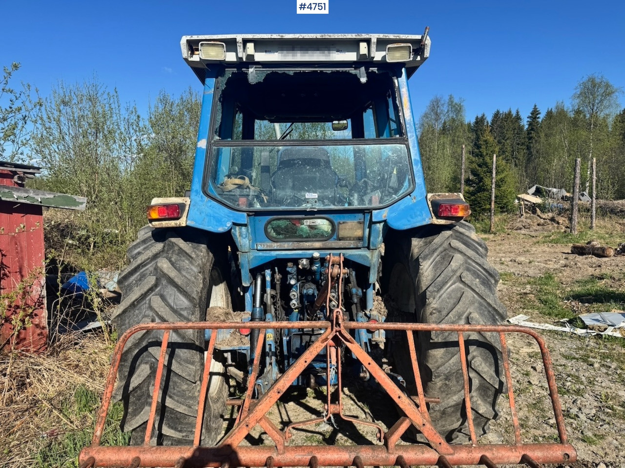 Máy cày 1987 Ford 6610 4x4 w/ Front loader.: hình 10