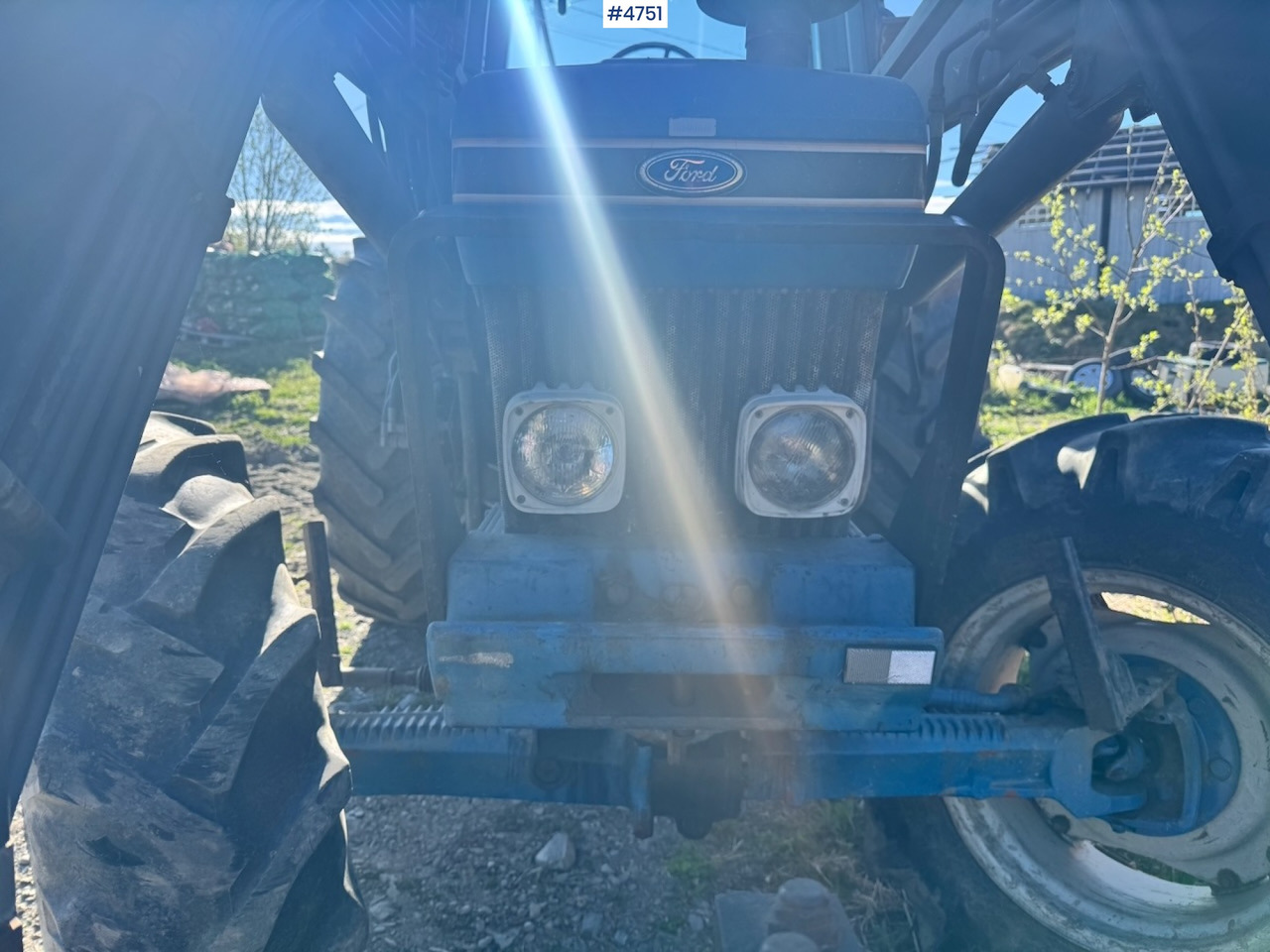 Máy cày 1987 Ford 6610 4x4 w/ Front loader.: hình 13
