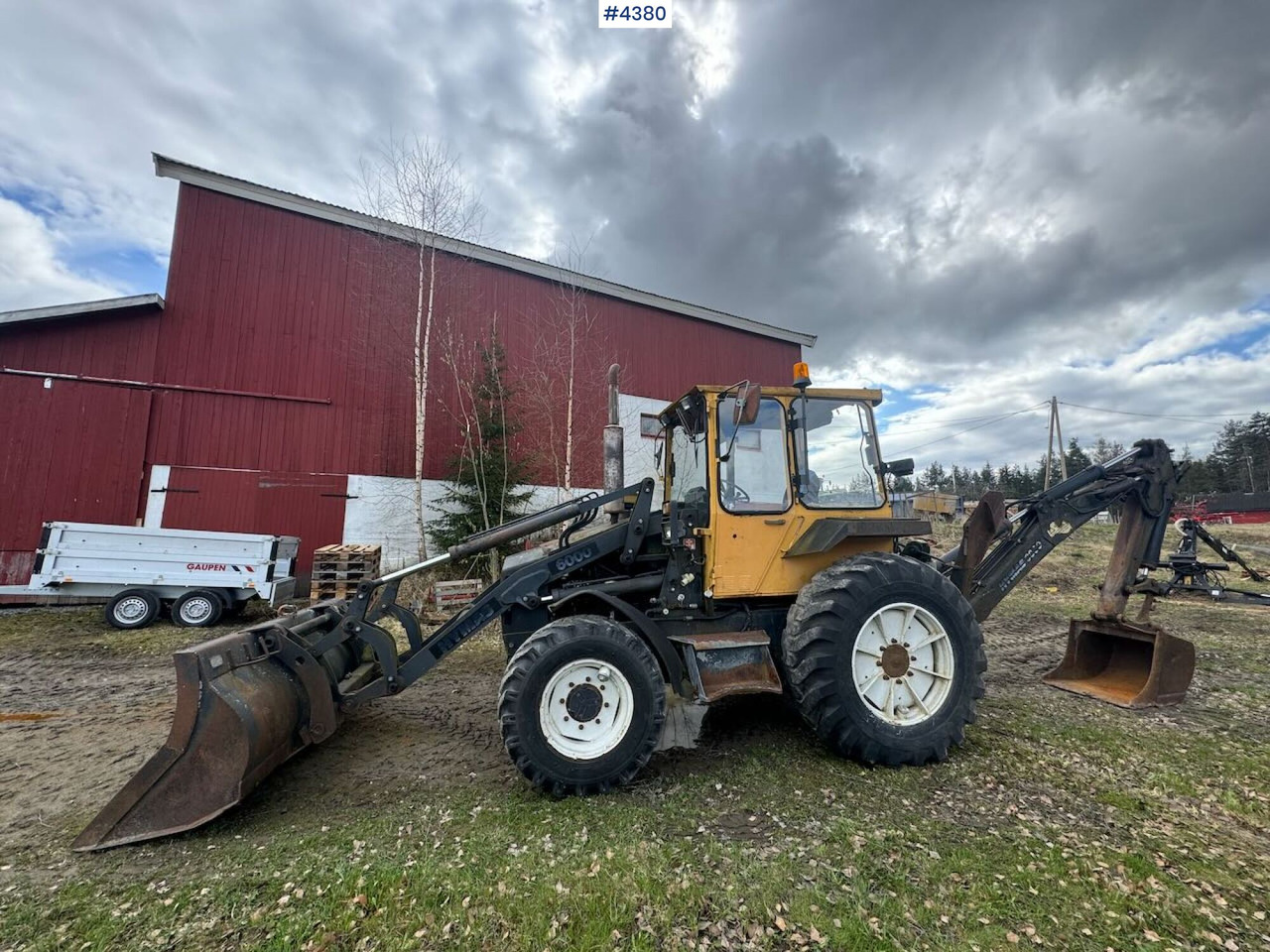 1988 Valmet/Hymas 6000 Backhoe Loader - Máy xúc: hình 1 1988 Valmet/Hymas 6000 Backhoe Loader - Máy xúc: hình 1