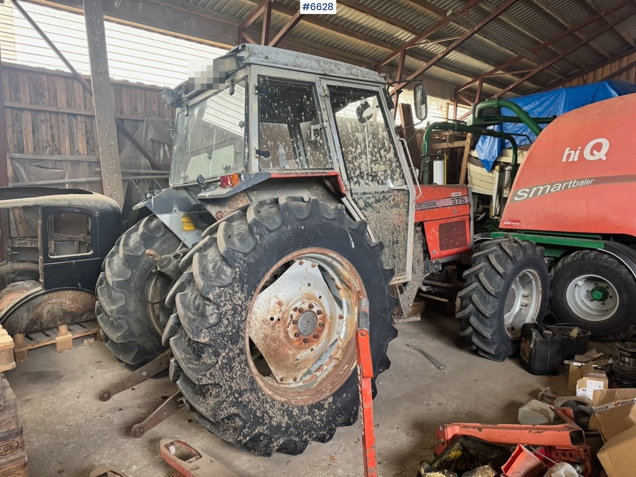 1990 Massey Ferguson 375 4x4 Tractor. - Máy cày: hình 4 1990 Massey Ferguson 375 4x4 Tractor. - Máy cày: hình 4