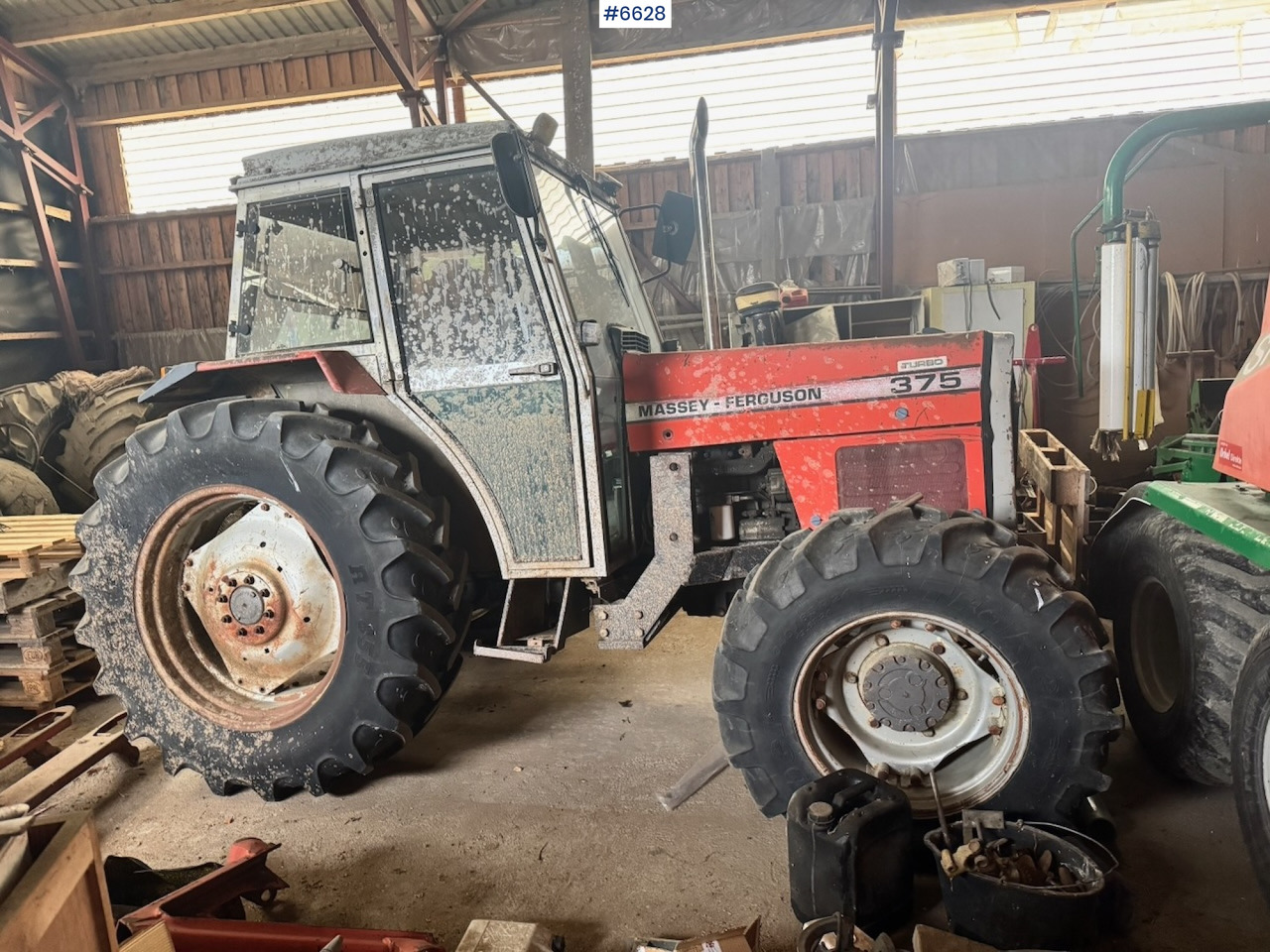 1990 Massey Ferguson 375 4x4 Tractor. - Máy cày: hình 2 1990 Massey Ferguson 375 4x4 Tractor. - Máy cày: hình 2