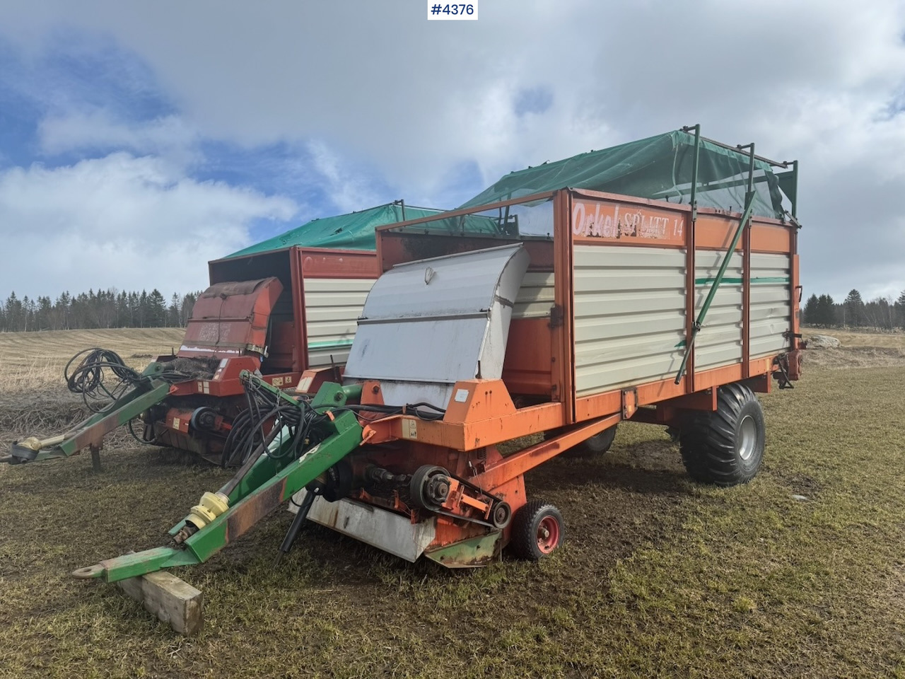 Trang thiết bị dàn trải 1990 Orkel Splitt 14 forage wagon: hình 6
