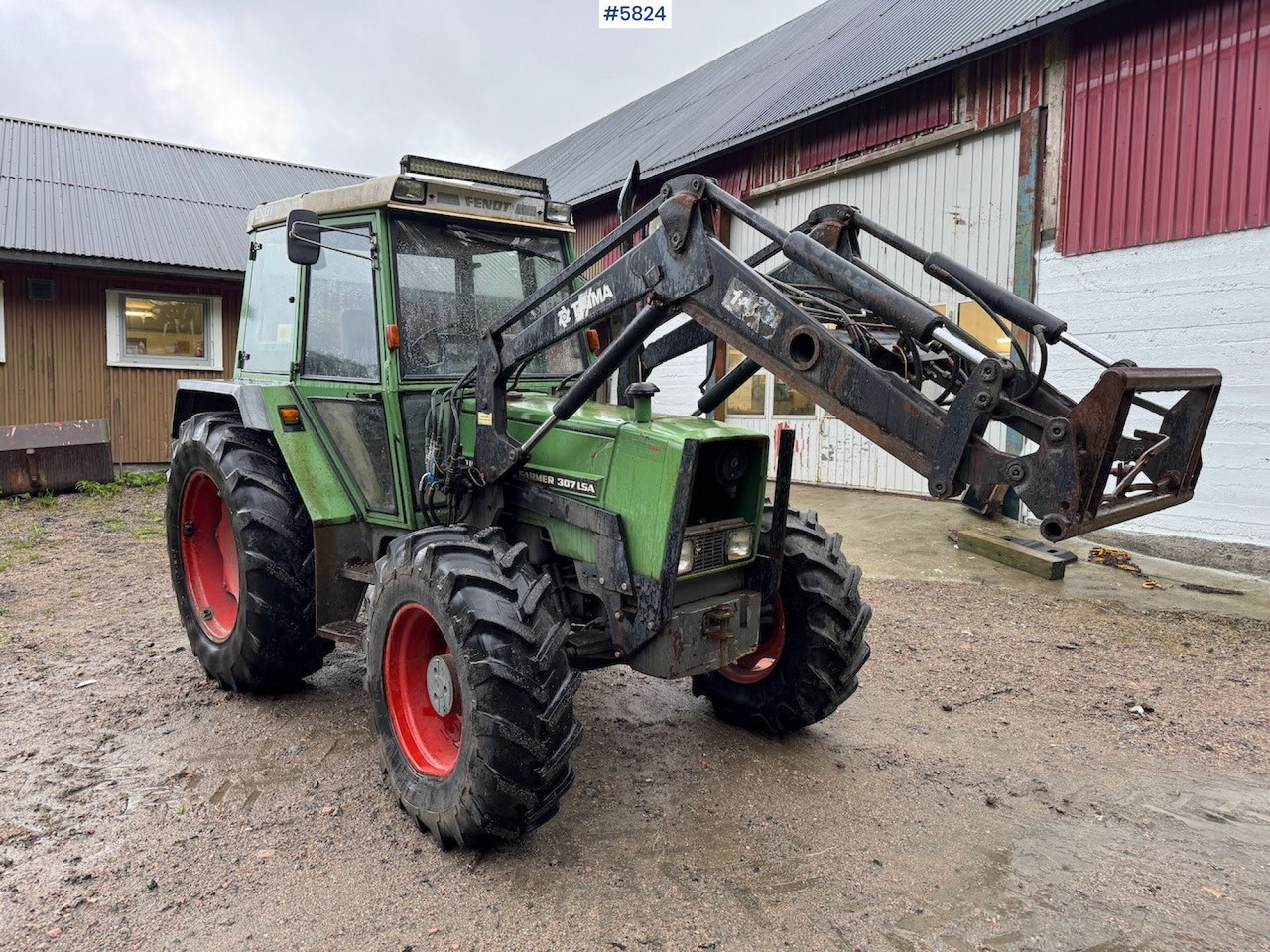 1991 Fendt Farmer 307 LSA w/ front loader. - Máy cày: hình 4 1991 Fendt Farmer 307 LSA w/ front loader. - Máy cày: hình 4