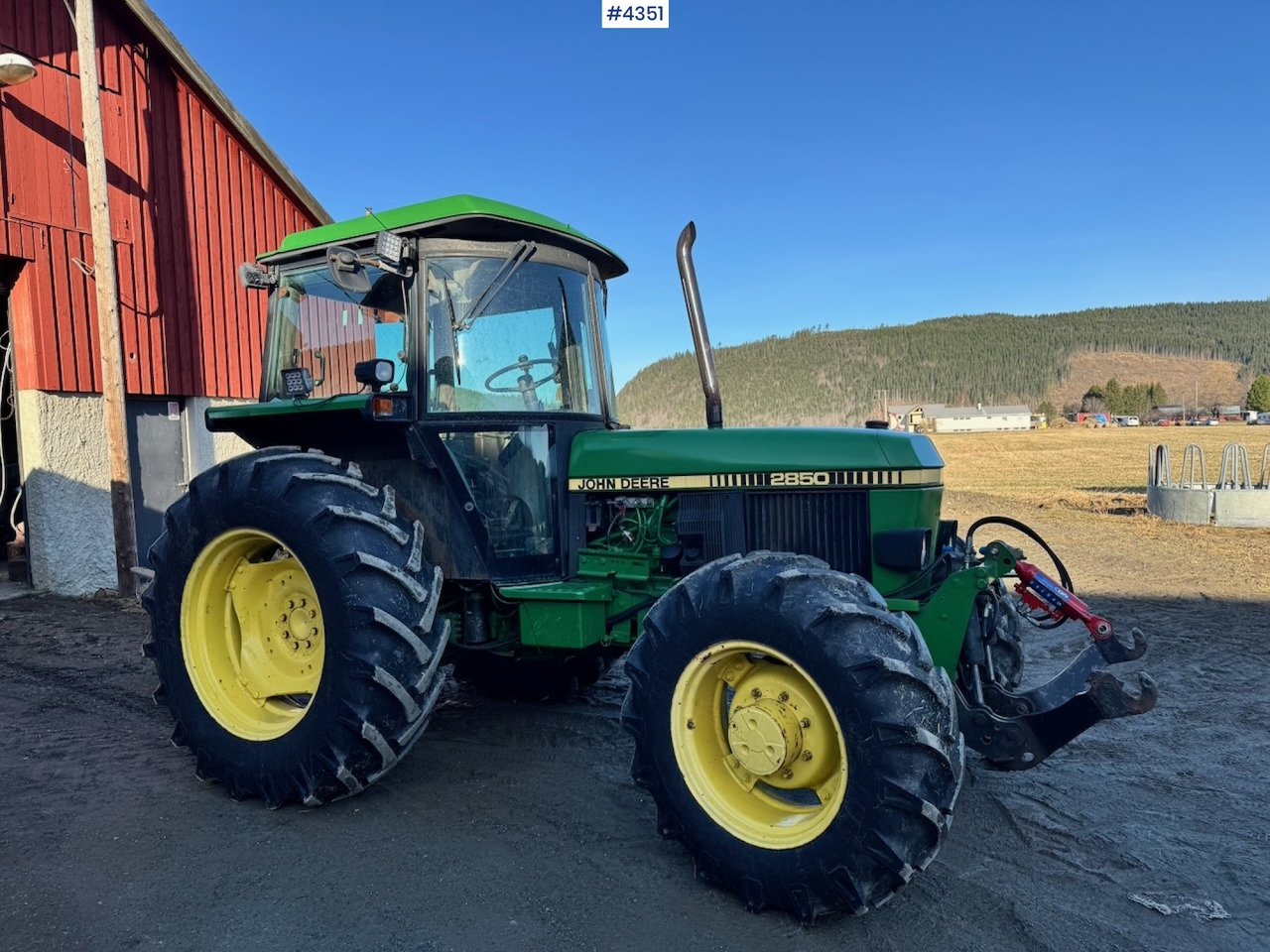 1991 John Deere 2850 4x4 Synchron w/ front hydraulics. - Máy cày: hình 4 1991 John Deere 2850 4x4 Synchron w/ front hydraulics. - Máy cày: hình 4