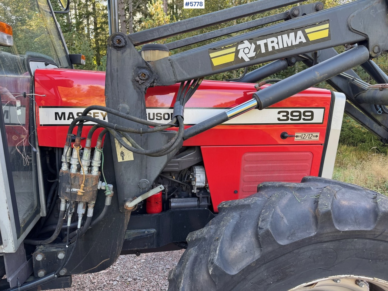 1995 Massey Ferguson 399 w/ front loader. - Máy cày: hình 3 1995 Massey Ferguson 399 w/ front loader. - Máy cày: hình 3