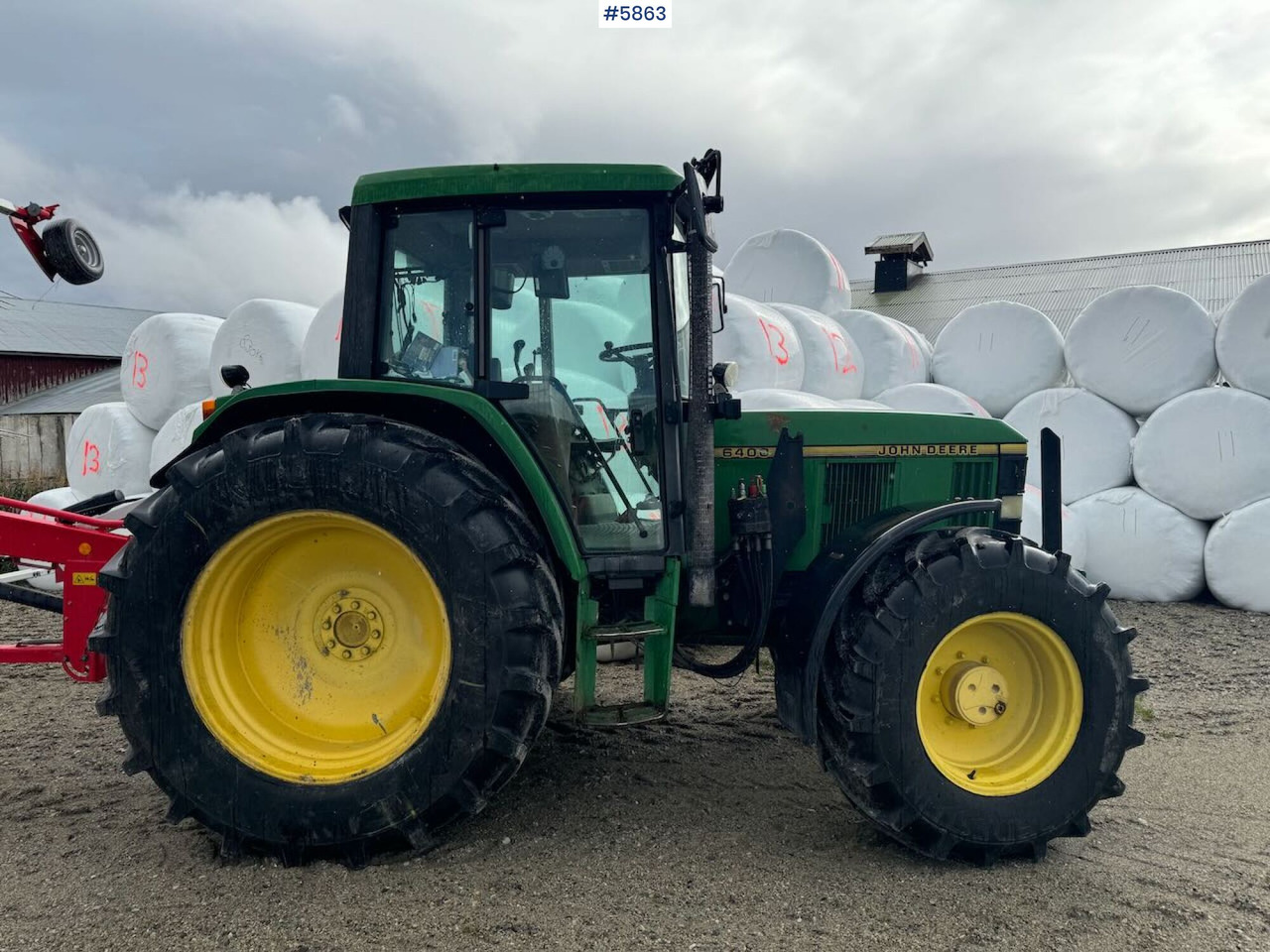 1996 John Deere 6400 4x4 w/ front loader. - Máy cày: hình 4 1996 John Deere 6400 4x4 w/ front loader. - Máy cày: hình 4