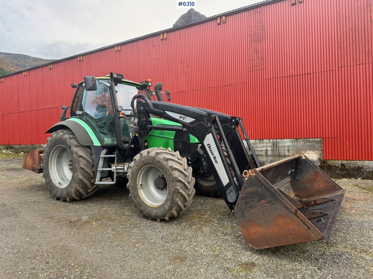 1999 Deutz Agrotron 150 w/ bucket and Front loader from 2020. - Máy cày: hình 2 1999 Deutz Agrotron 150 w/ bucket and Front loader from 2020. - Máy cày: hình 2