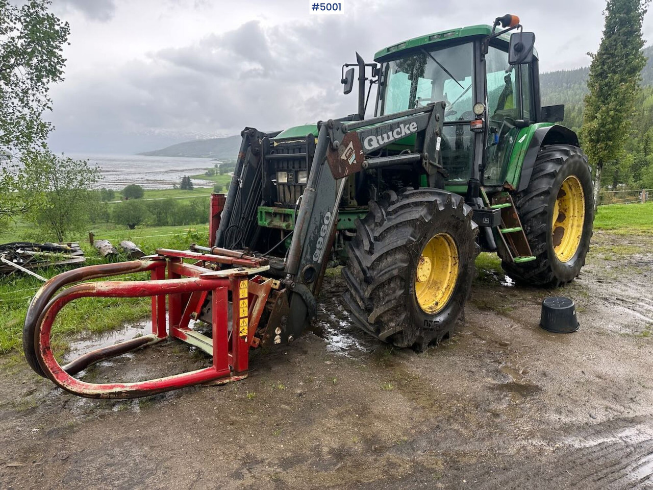 2000 John Deere 6610 4x4 tractor w/ front loader. - Máy cày: hình 2 2000 John Deere 6610 4x4 tractor w/ front loader. - Máy cày: hình 2