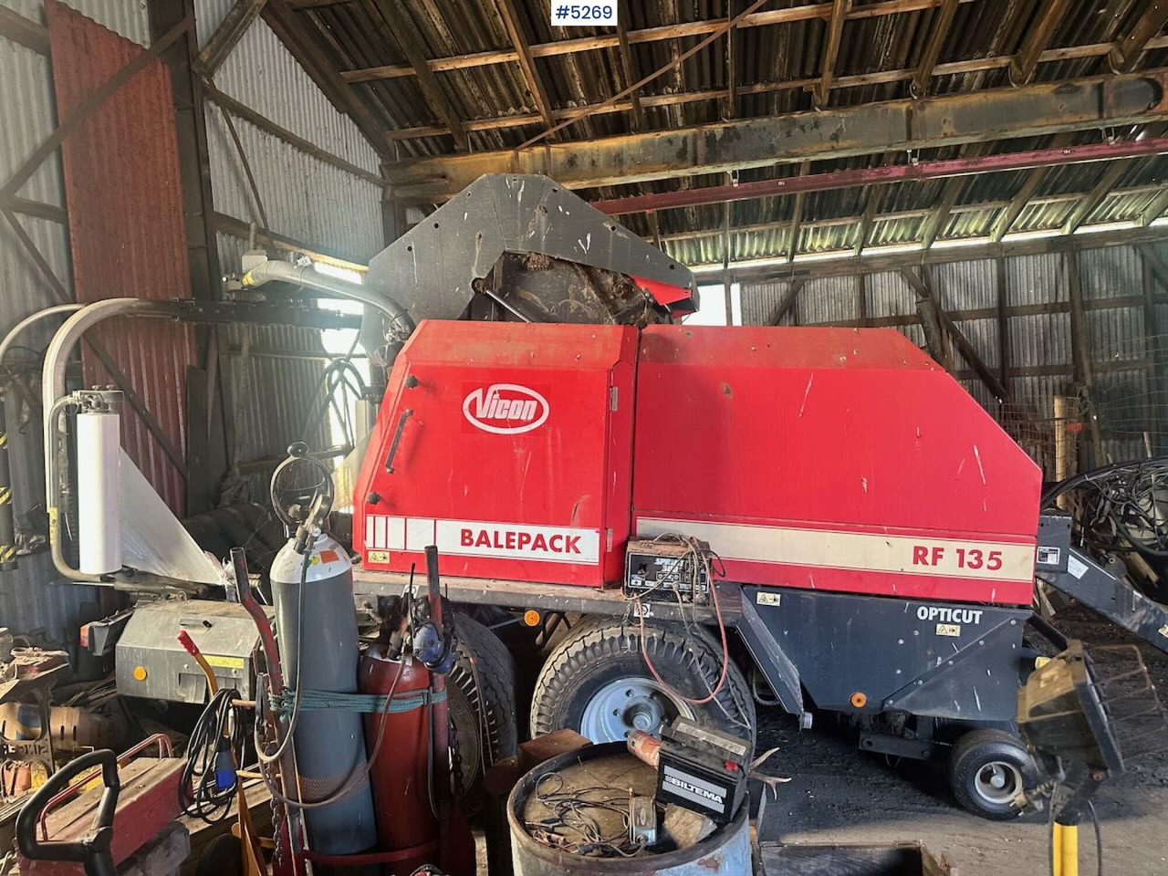 2003 Vicon RF 135 opticut round baler. - Trang thiết bị dàn trải: hình 3 2003 Vicon RF 135 opticut round baler. - Trang thiết bị dàn trải: hình 3