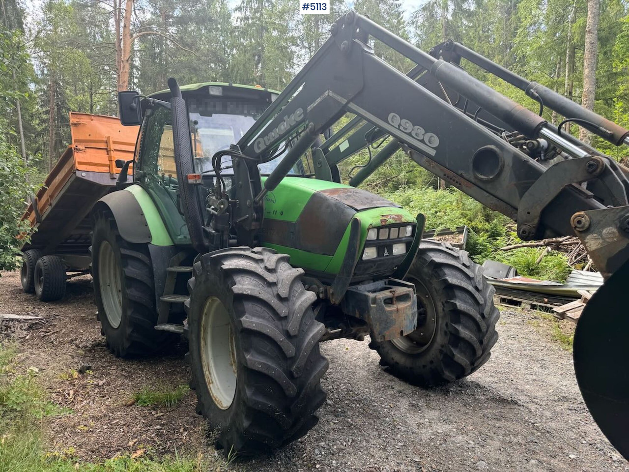 2004 Deutz-Fahr Agrotron TTV 1130 w/ front loader - Máy cày: hình 1 2004 Deutz-Fahr Agrotron TTV 1130 w/ front loader - Máy cày: hình 1
