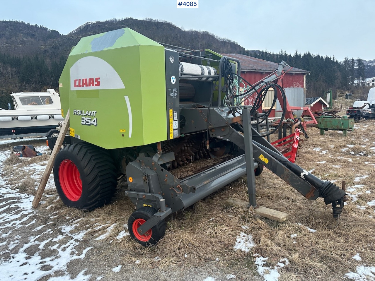 2008 Claas Rollant 354 Rotocut round baler. small repair object - Trang thiết bị dàn trải: hình 1 2008 Claas Rollant 354 Rotocut round baler. small repair object - Trang thiết bị dàn trải: hình 1