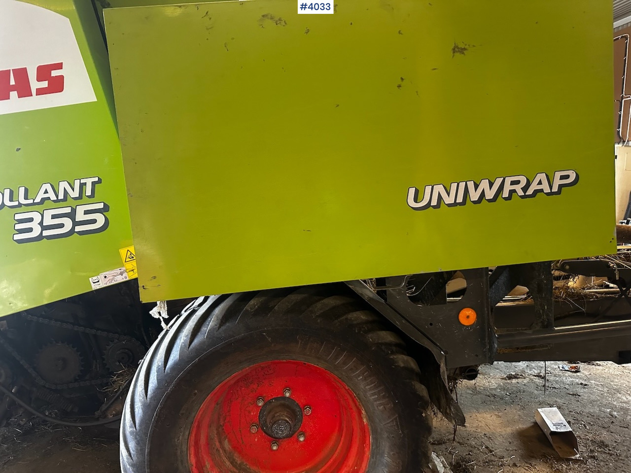 Trang thiết bị dàn trải 2008 Claas rollant 355 uniwrap round baler press: hình 12