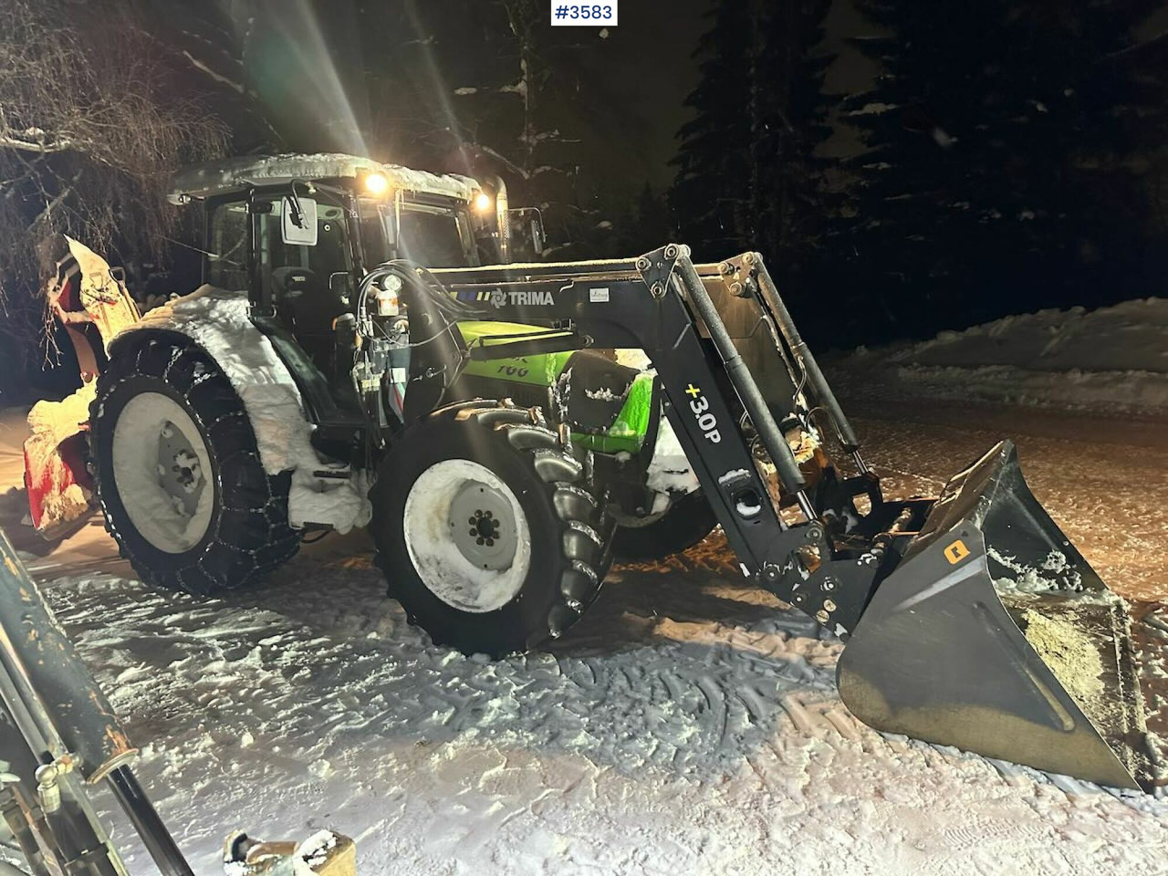 2008 Deutz-Fahr Agrofarm 100 traktor w/ Trima Front loader. See hours! - Máy cày: hình 2 2008 Deutz-Fahr Agrofarm 100 traktor w/ Trima Front loader. See hours! - Máy cày: hình 2