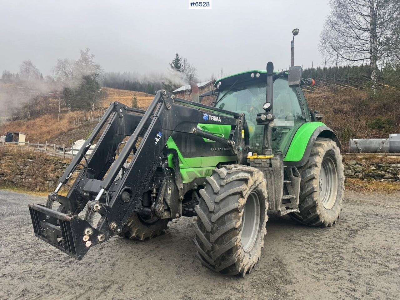 Máy cày 2015 Deutz-fahr 6180 Agrotron w/ Front loader and Front hydraulics. 4010 hours!: hình 12