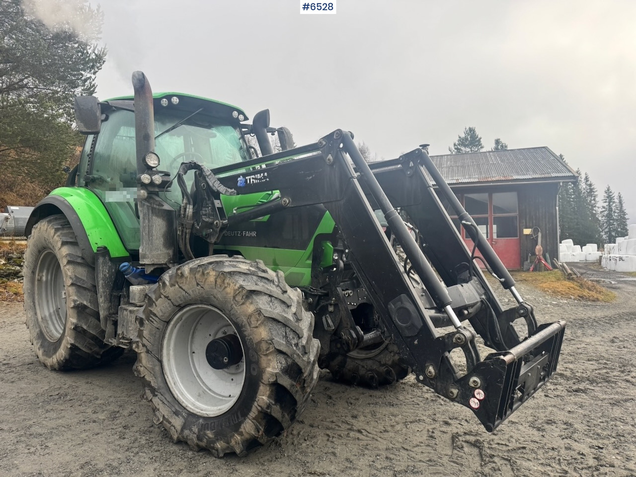 Máy cày 2015 Deutz-fahr 6180 Agrotron w/ Front loader and Front hydraulics. 4010 hours!: hình 9