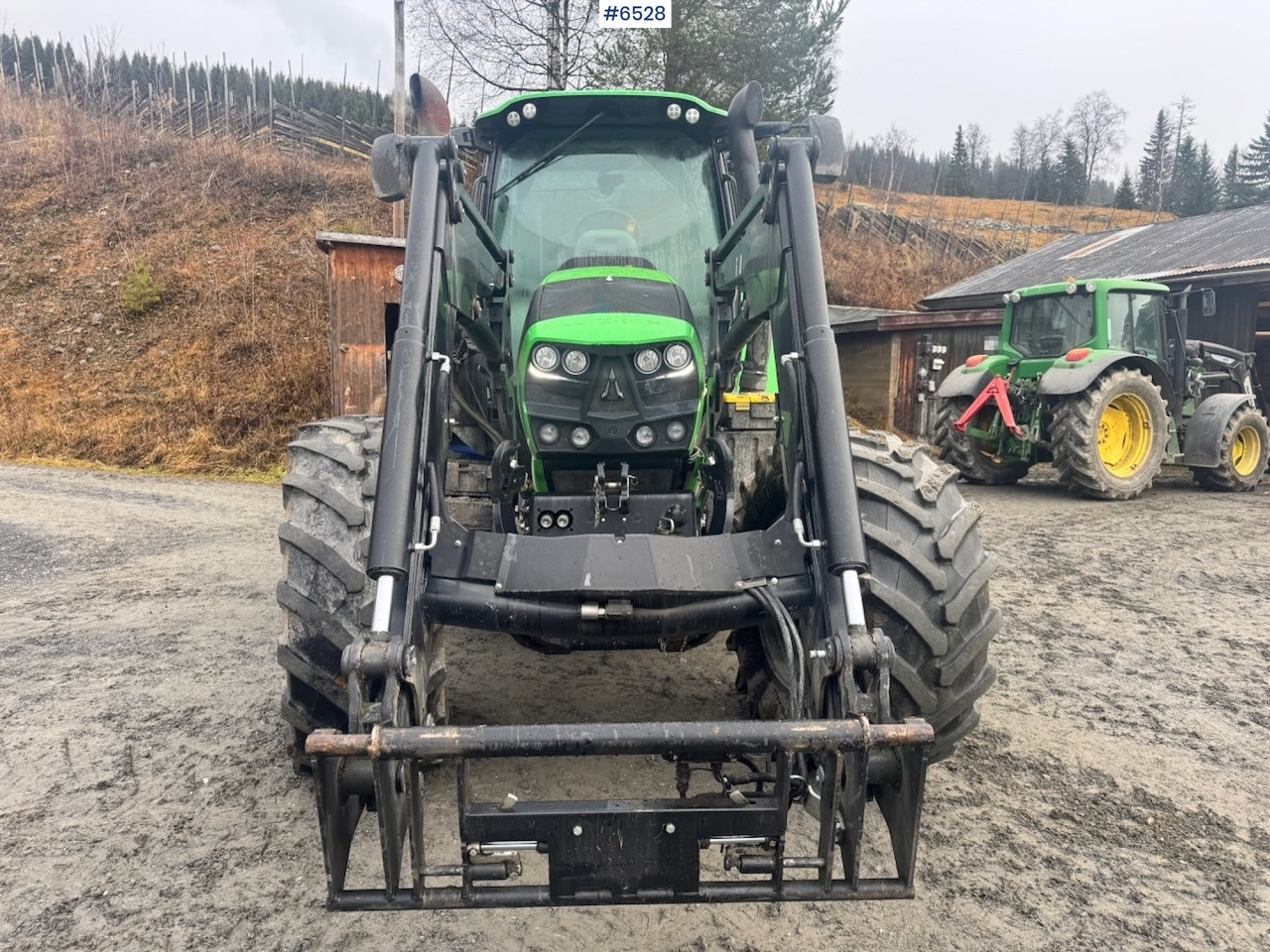 Máy cày 2015 Deutz-fahr 6180 Agrotron w/ Front loader and Front hydraulics. 4010 hours!: hình 11
