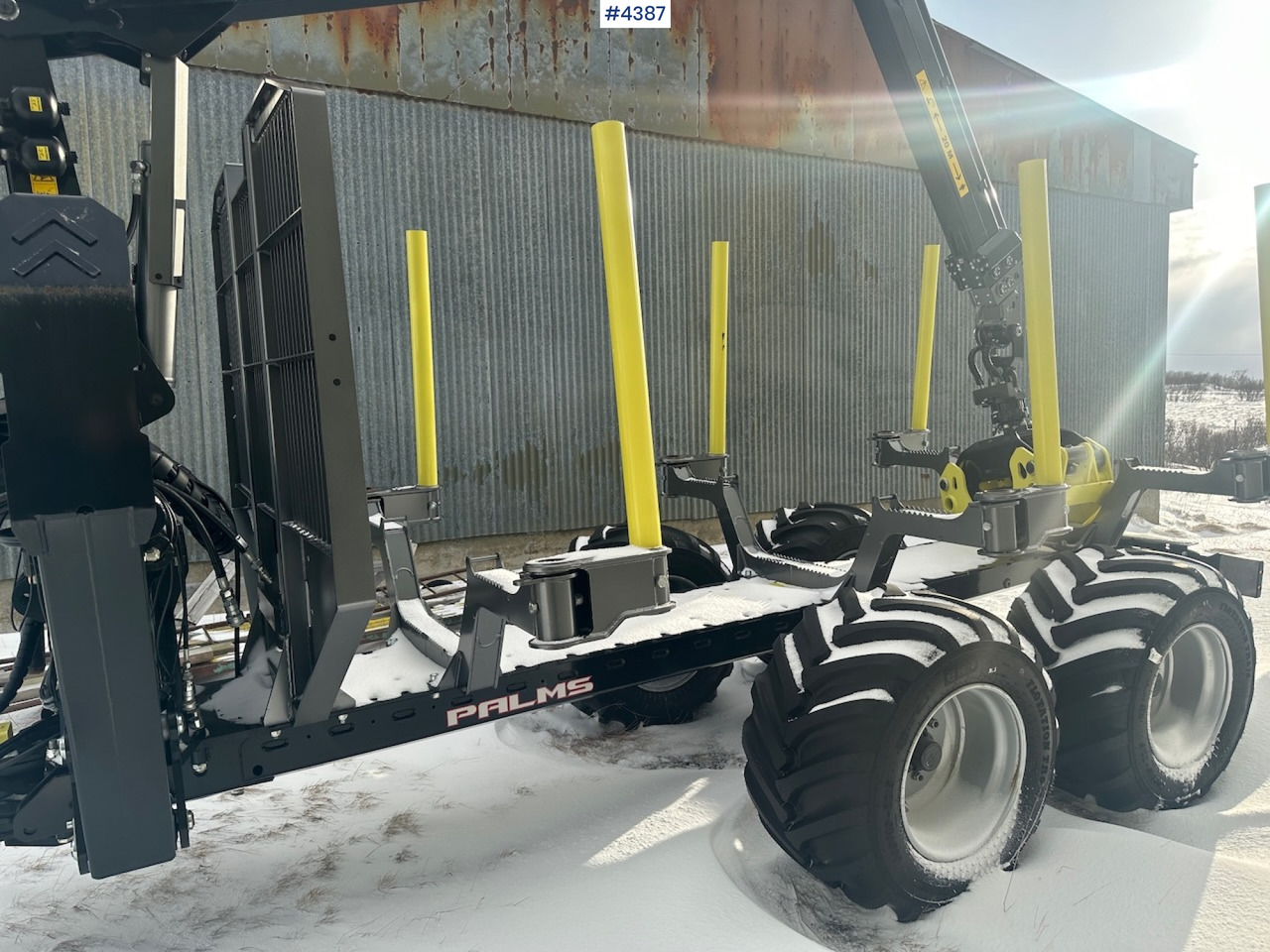 2023 Palms u12 timber trailer w/ Palms 5,85 krane. Never used. - Rơ moóc chở gỗ: hình 4 2023 Palms u12 timber trailer w/ Palms 5,85 krane. Never used. - Rơ moóc chở gỗ: hình 4