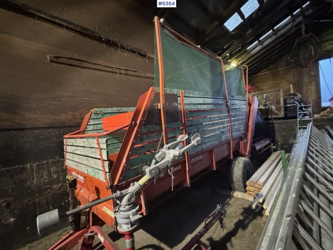 Approx. 1990 Kverneland UN7000 unloading wagon - Trang thiết bị dàn trải: hình 1 Approx. 1990 Kverneland UN7000 unloading wagon - Trang thiết bị dàn trải: hình 1