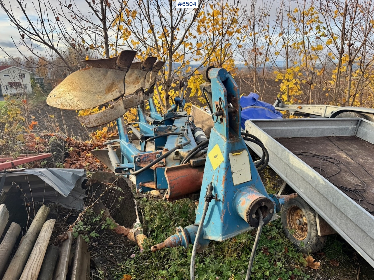 Approx. 1995 Øverum 3-furrow reversible plough - Thiết bị xới đất: hình 1 Approx. 1995 Øverum 3-furrow reversible plough - Thiết bị xới đất: hình 1