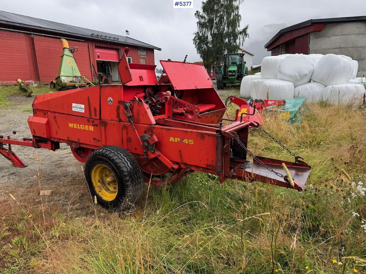 English: Welger AP 45 Square Baler - Trang thiết bị dàn trải: hình 4 English: Welger AP 45 Square Baler - Trang thiết bị dàn trải: hình 4