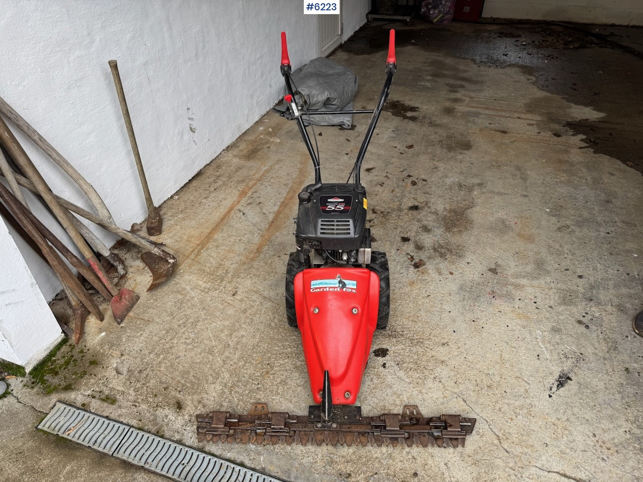 Garden Fox two-wheel mower - Trang thiết bị dàn trải: hình 2 Garden Fox two-wheel mower - Trang thiết bị dàn trải: hình 2
