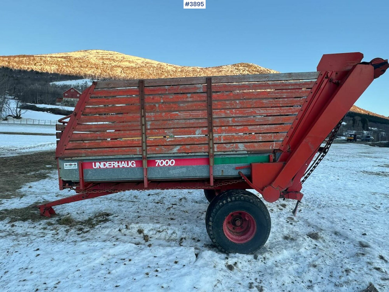 Underhaug 7000 unloader wagon - Trang thiết bị dàn trải: hình 4 Underhaug 7000 unloader wagon - Trang thiết bị dàn trải: hình 4