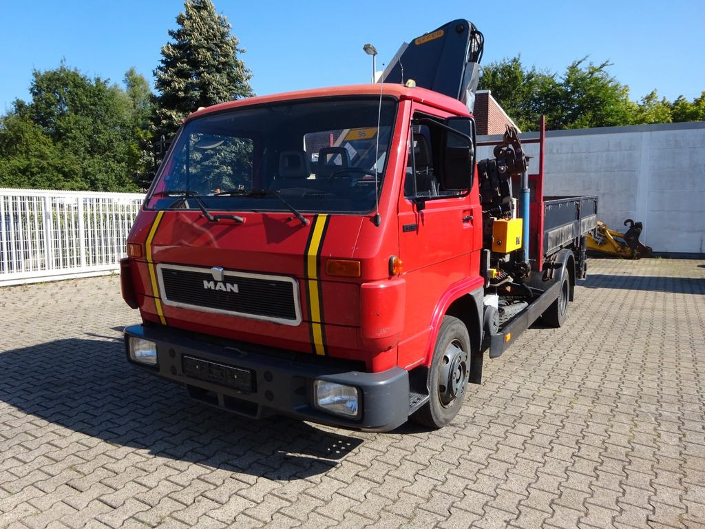 MAN 9.150 Pritsche + Effer 953S Dachdeckerkran 4x2 - Xe cẩu tự hành, Xe tải thùng lửng/ Phẳng: hình 2 MAN 9.150 Pritsche + Effer 953S Dachdeckerkran 4x2 - Xe cẩu tự hành, Xe tải thùng lửng/ Phẳng: hình 2
