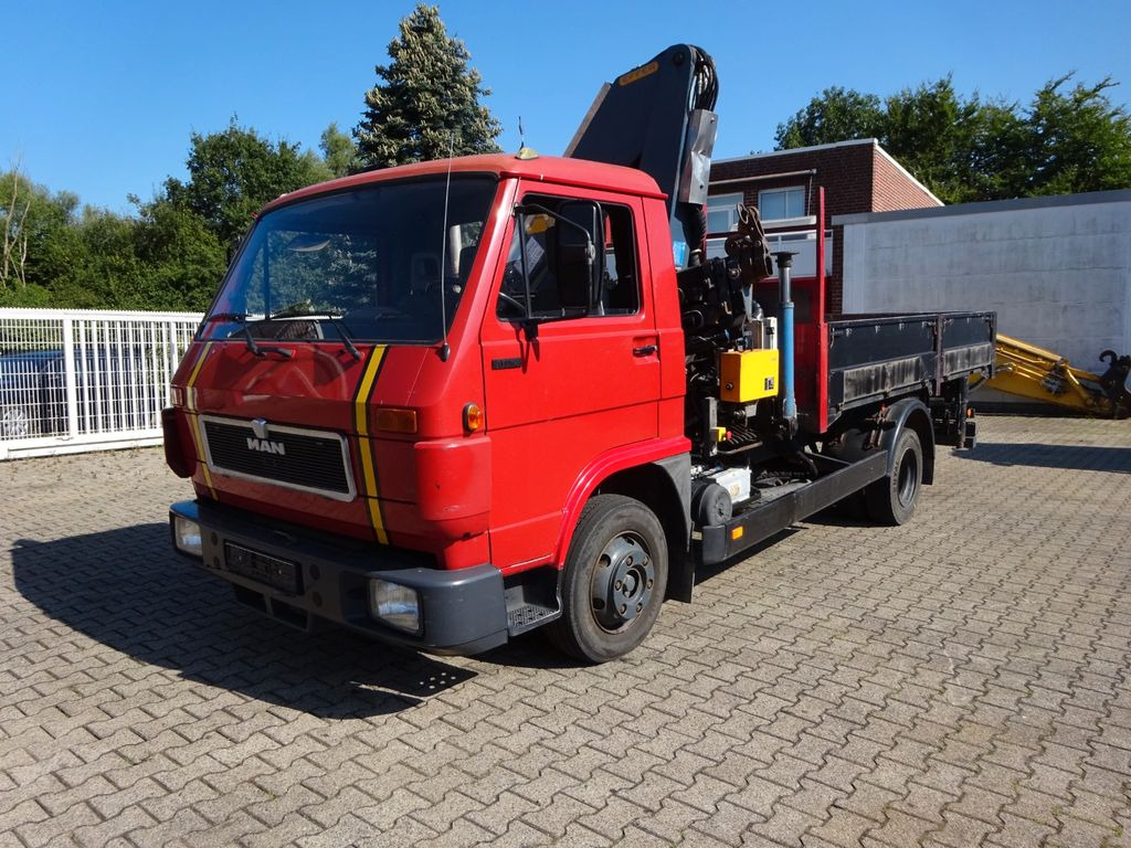 MAN 9.150 Pritsche + Effer 953S Dachdeckerkran 4x2 - Xe cẩu tự hành, Xe tải thùng lửng/ Phẳng: hình 1 MAN 9.150 Pritsche + Effer 953S Dachdeckerkran 4x2 - Xe cẩu tự hành, Xe tải thùng lửng/ Phẳng: hình 1