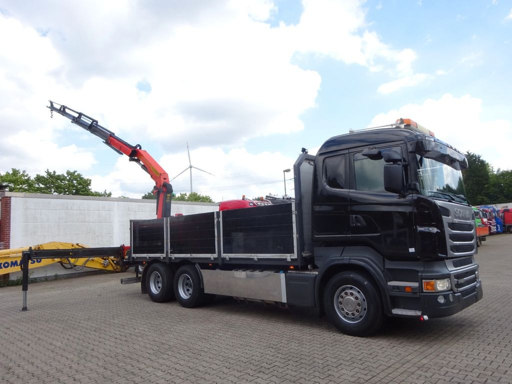 Xe cẩu tự hành, Xe tải thùng lửng/ Phẳng Scania R620 V8 Pritsche +  PALFINGER  22002EH Kran: hình 8