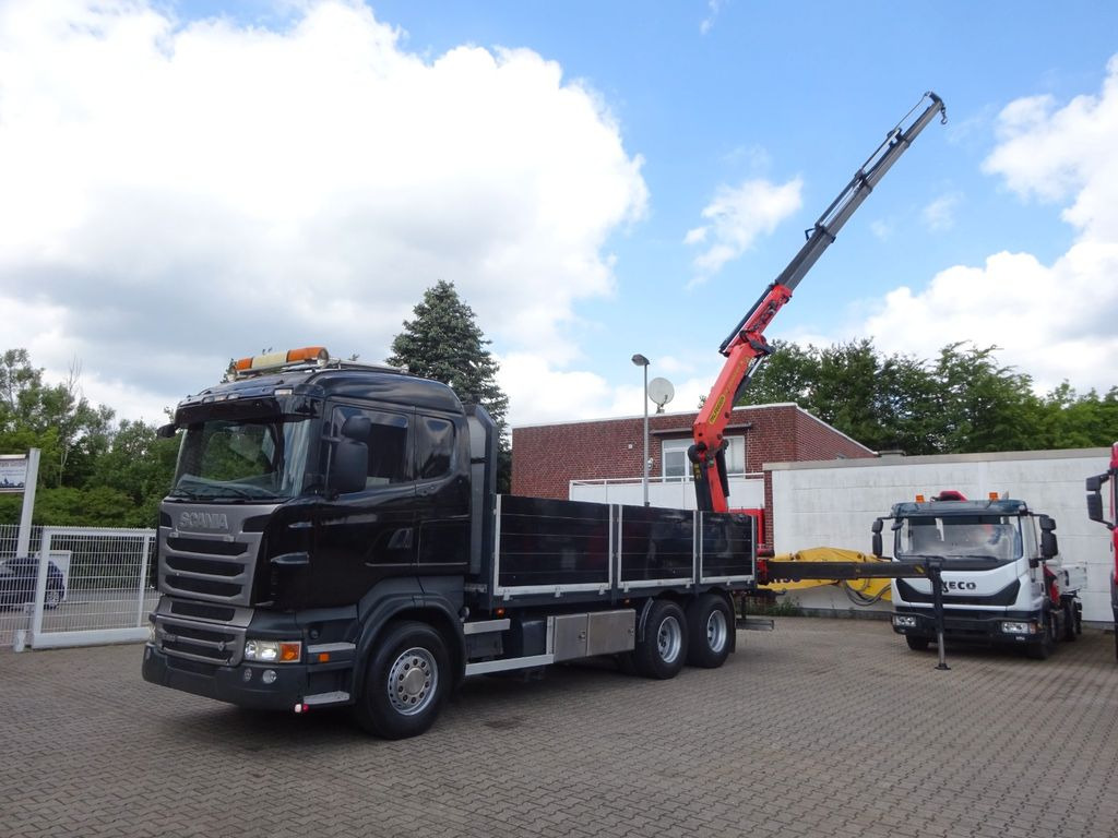 Xe cẩu tự hành, Xe tải thùng lửng/ Phẳng Scania R620 V8 Pritsche +  PALFINGER  22002EH Kran: hình 6