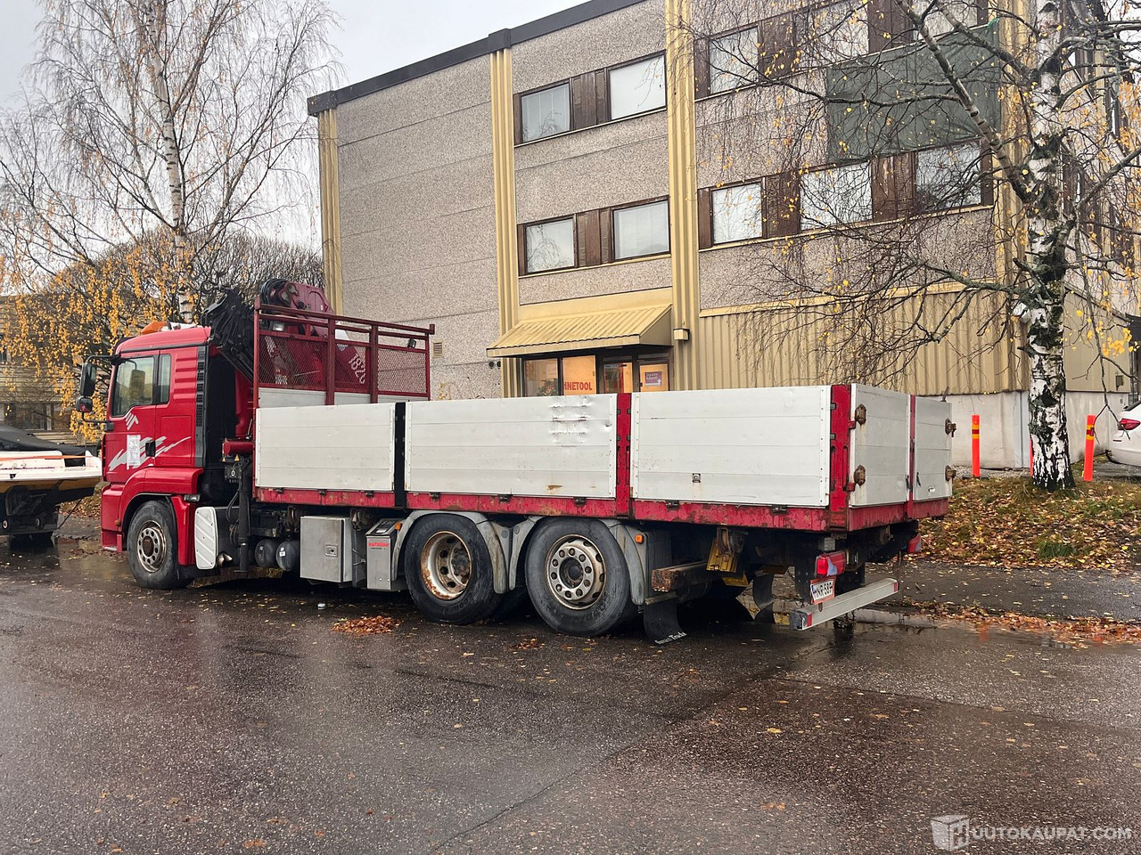 MAN TGA 26.400, kuorma-auto nosturilla, 2008, Helsinki - Xe tải thùng lửng/ Phẳng, Xe cẩu tự hành: hình 5 MAN TGA 26.400, kuorma-auto nosturilla, 2008, Helsinki - Xe tải thùng lửng/ Phẳng, Xe cẩu tự hành: hình 5