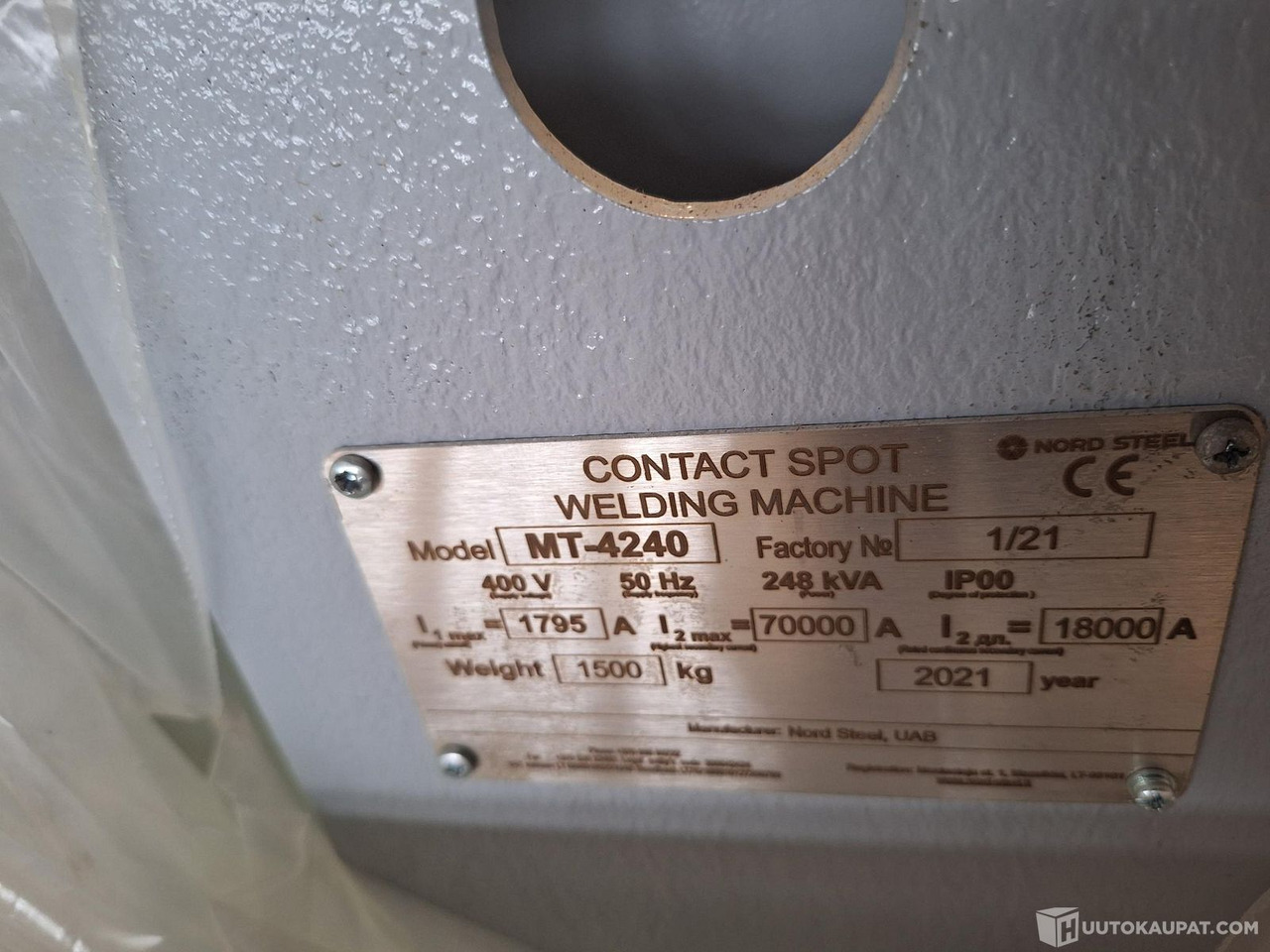 Pistehitsauskone Nord Steel MT-4240, käyttämätön, kohde 1, Pyhäjoki - Thiết bị hàn: hình 5 Pistehitsauskone Nord Steel MT-4240, käyttämätön, kohde 1, Pyhäjoki - Thiết bị hàn: hình 5